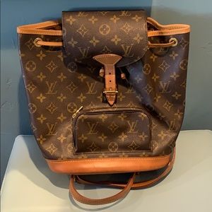 Authentic Montsouris Mm Backpack Louis Vuitton